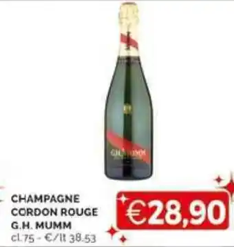 CHAMPAGNE CORDON ROUGE G.H. MUMM cl.75