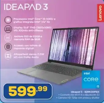 Euronics IDEAPAD 3 offerta