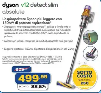 Euronics L'aspirapolvere Dyson più leggero offerta