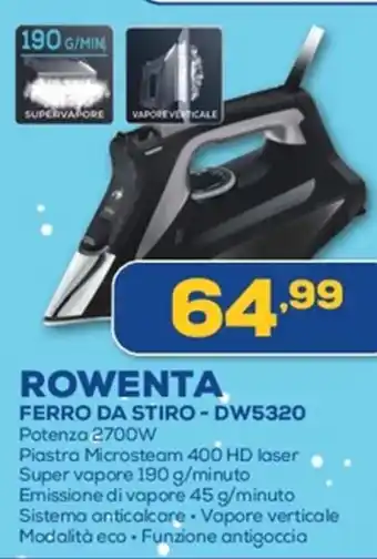 Euronics ROWENTA FERRO DA STIRO-DW5320 offerta