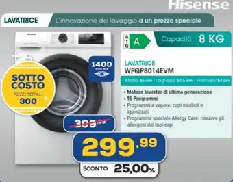 Euronics Hisense LAVATRICE offerta