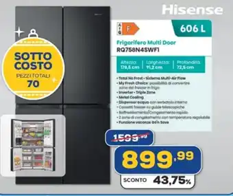 Euronics Frigorifero Multi Door RQ758N4SWF1 offerta