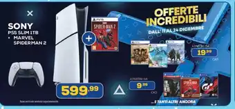 SONY PS5 SLIM 1TB + MARVEL SPIDERMAN 2