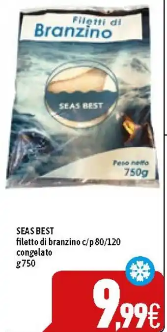C+C Cash and Carry SEAS BEST filetto di branzino c/p 80/120 offerta
