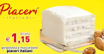 Crai gorgonzola e mascarpone piaceri italiani offerta