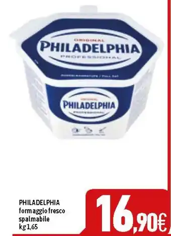 C+C Cash and Carry PHILADELPHIA formaggio fresco spalmabile kg 1,65 offerta