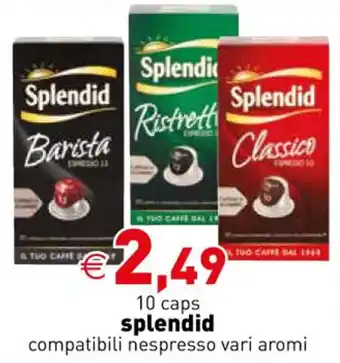 Crai 10 caps splendid compatibili nespresso vari aromi offerta