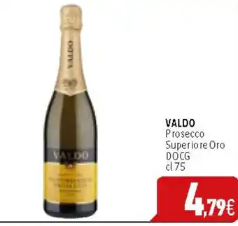 C+C Cash and Carry VALDO Prosecco Superiore Oro DOCG cl75 offerta