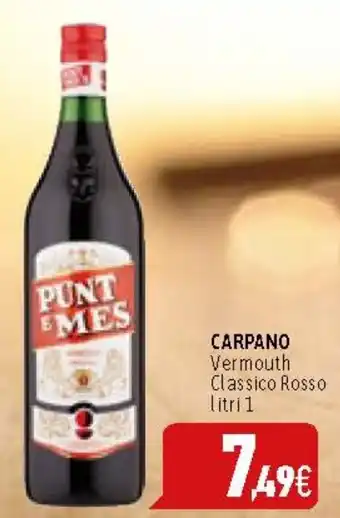 CARPANO Vermouth Classico Rosso litri 1