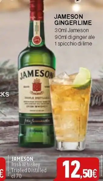 JAMESON Irish Whiskey Tripled Distilled cl 70