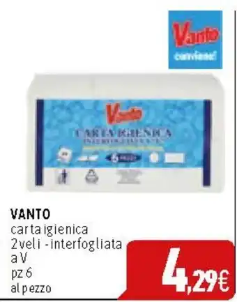 C+C Cash and Carry VANTO carta igienica 2veli-interfogliata offerta