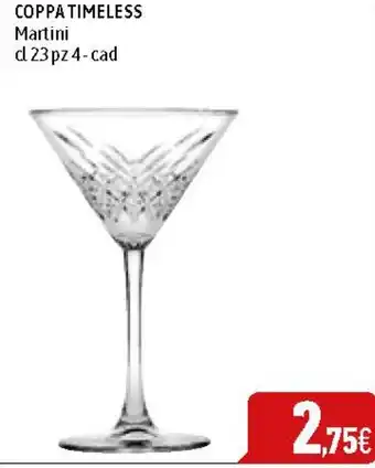 C+C Cash and Carry COPPA TIMELESS Martini dl 23 pz 4-cad offerta