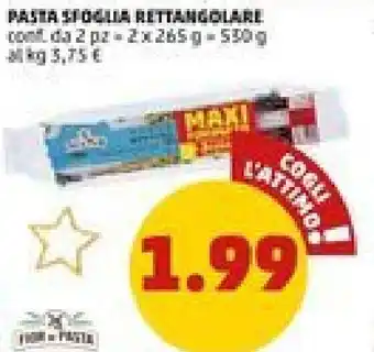 PENNY Pasta Sfoglia Rettangolare offerta
