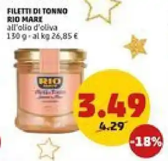PENNY Filetti Di Tonno Rio Mare 130 g offerta