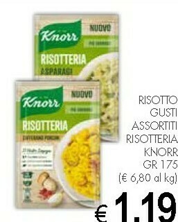 Crai Knorr Risotteria Asparagi offerta