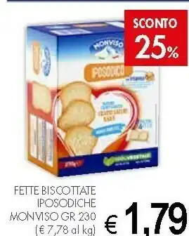 Crai Monviso Fette Biscottate Iposodiche offerta