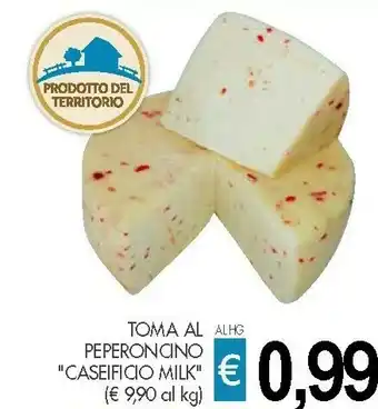 Crai Presto Fresco Toma Al Peperoncino Caseificio Milk offerta
