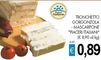 Crai Piaceri Italiani Tronchetto Gorgonzola Mascarpone offerta
