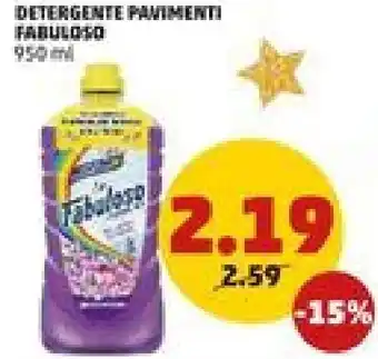 PENNY DETERGENTE PAVIMENTI FABULOSO 950 ml offerta