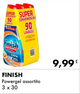 Iper Tosano FINISH Powergel assortito 3 x 30 offerta