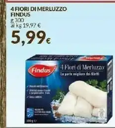 Doro Supermercati Findus 4 Fiori Di Merluzzo 300 G(ml) offerta