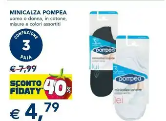 Esselunga Pompea Minicalza Uomo offerta