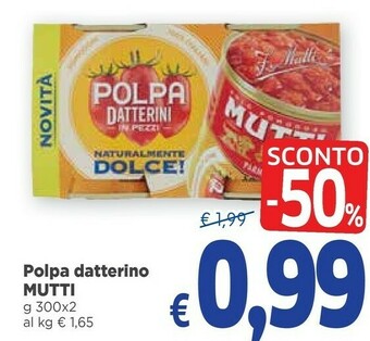 Famila Mutti Polpa Datterini In Pezzi 300 G(ml) offerta
