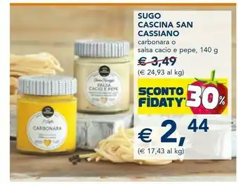 Esselunga Cascina san cassiano Sugo offerta