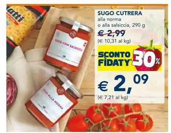 Esselunga Sugo Cutrera offerta