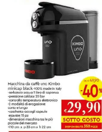 Galassia Kimbo Macchina del caffè offerta