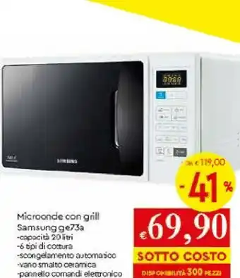 Galassia Samsung Microonde offerta