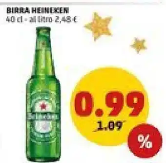 PENNY Birra Heineken 40 cl offerta