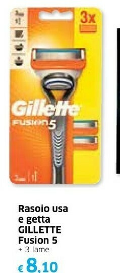 Galassia Gillette Rasoio offerta