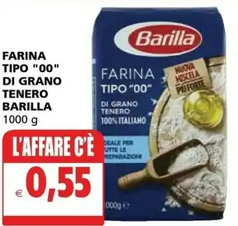 Il Gigante Barilla Farina Di Grano Tenero Tipo "00" 1000 G(ml) offerta