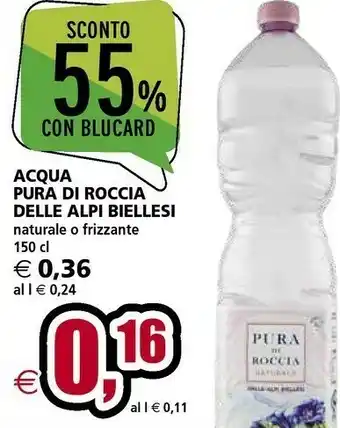 Pura Di Roccia Delle Alpi Biellesi Acqua Naturale O Frizzante