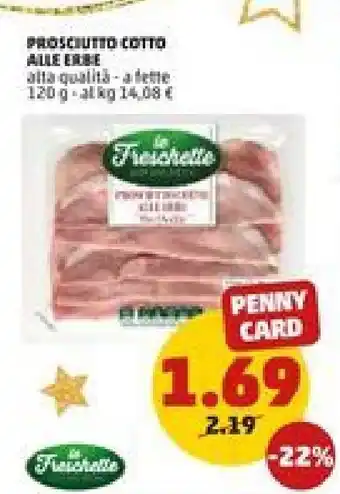 PENNY Prosciutto Cotto Alle Erbe offerta