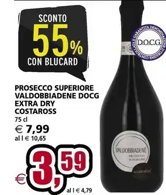 Il Gigante Costaros Prosecco Superiore Valdobbiadene Docg Extra Dry offerta