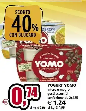 Il Gigante Yomo Yogurt Magro Con Mirtilli Neri offerta