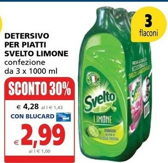 Il Gigante Svelto Detersivo Per Piatti Limone offerta