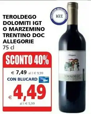 Allegorie Teroldego Dolomiti Igt