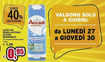 Granarolo Latte Uht Senza Lattosio Accadì