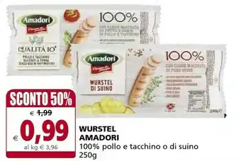 Amadori Wurstel Di Suino 100% 250 G(ml)