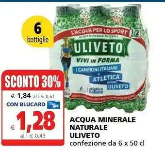 Il Gigante Uliveto Acqua Minerale Naturale offerta