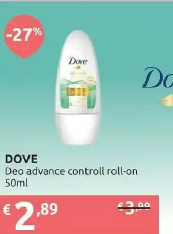 Ipersoap Dove Advance Controll Roll-on offerta