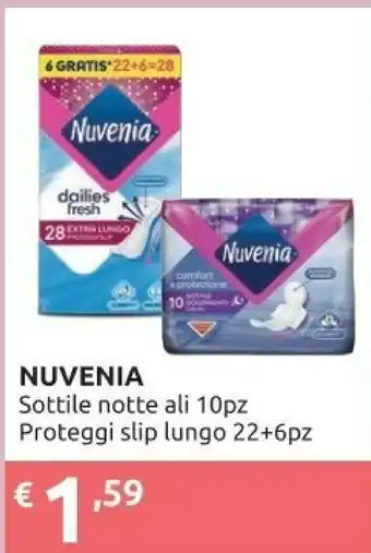 Nuvenia Sottile Notte Ali / Proteggi Slip Lungo