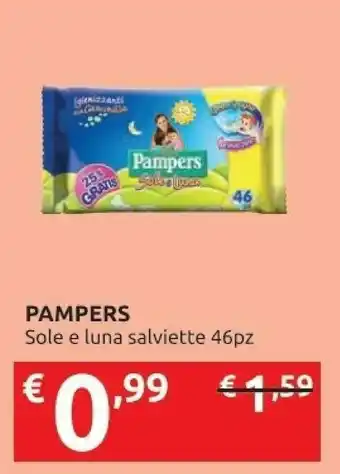 Ipersoap Pampers Sole E Luna Salviette offerta