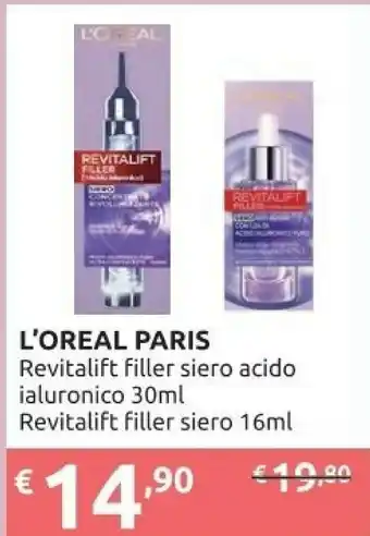 L'Oreal Paris Revitalift Filler Siero Acido Ialuronico/Revitalift Filler Siero