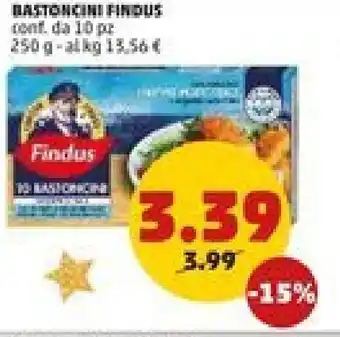 PENNY Bastoncini Findus 250 g offerta