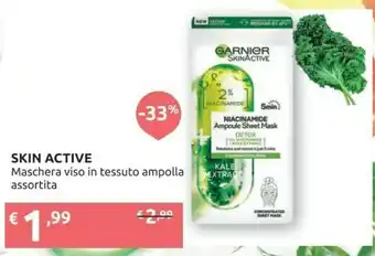 Ipersoap Garnier Skin Active Maschera Viso In Tessuto Ampolla offerta