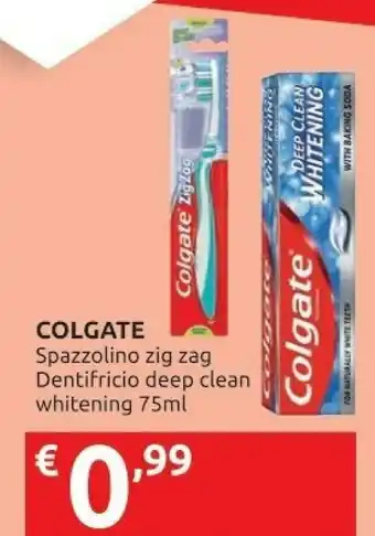 Ipersoap Colgate Spazzolino Zig Zag / Dentifricio Deep Clean offerta
